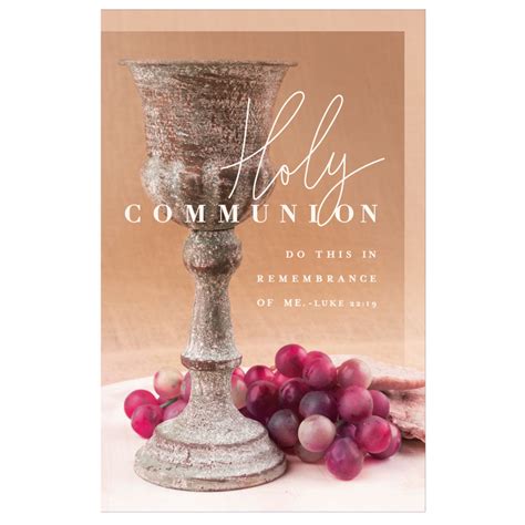 Holy Communion Church Bulletins Count Mardel