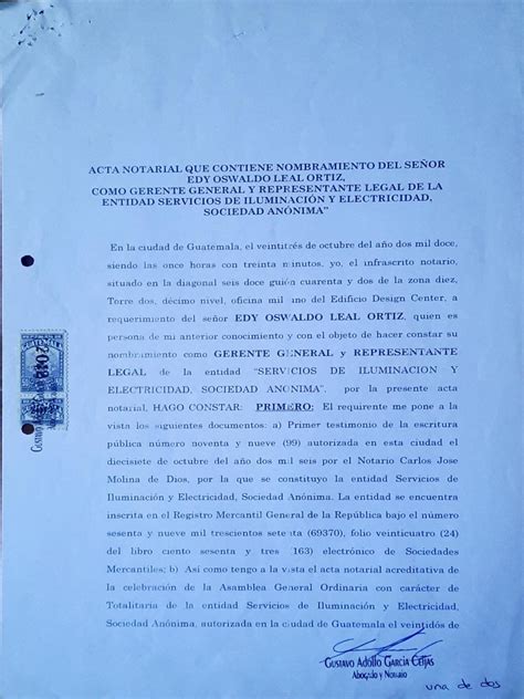 Nombramiento Representante Legal Pdf Justicia Crimen Y Violencia