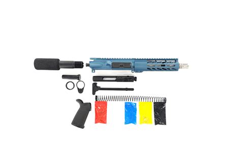 Ar 15 Pistol Kit Titanium Blue 7 5 Barrel No Lower