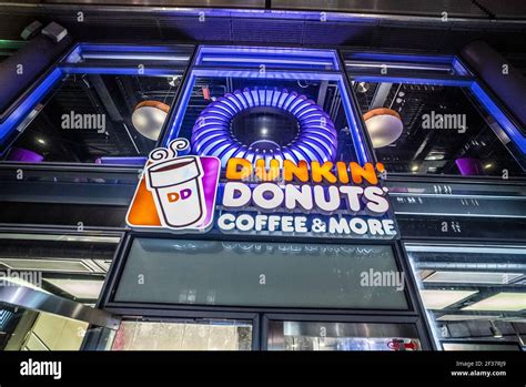 Dunkin Donuts Coffee And More City Of Berlin Germany March 11