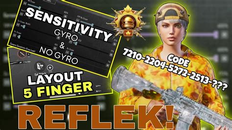 NEW BEST SENSITIVITY SETTINGS PUBG MOBILE UPDATE 2 5 GYRO NO GYRO 5