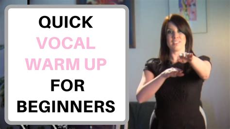 Quick 3 Minute Singing Warm Up Vocal Exercises For Beginners Youtube