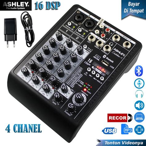 Jual Mixer 4 Chanel Ashley Evolution 4 Mikser Wireless Audio 16 DSP