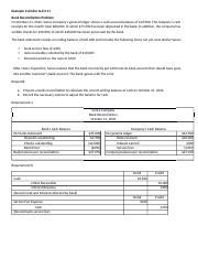 Ch 4 D Docx Example 2 Similar To E4 11 Bank Reconciliation Problem On