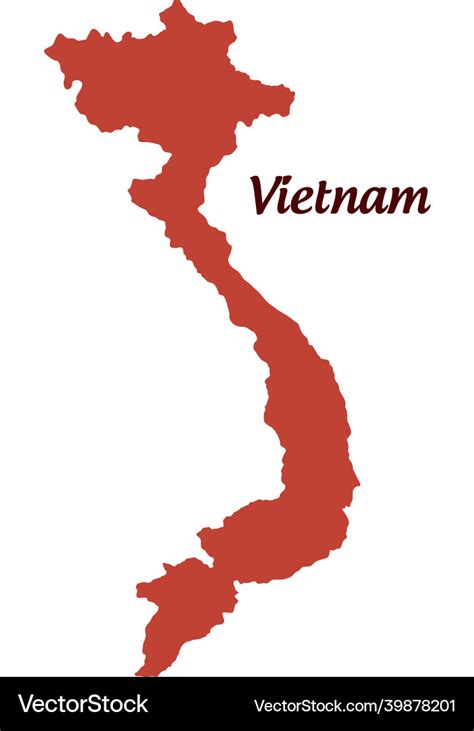 Vietnam Map Icon Royalty Free Vector Image VectorStock