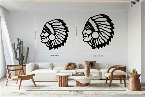 Metal Native American Wall Decor Indian Geronimo Sign Indian Metal