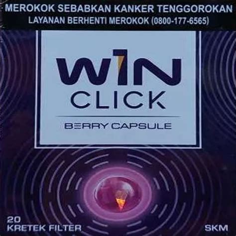 Jual Win Click Berry Capsule Rokok Filter Slop Bungkus