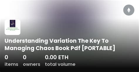 Understanding Variation The Key To Managing Chaos Book Pdf Portable