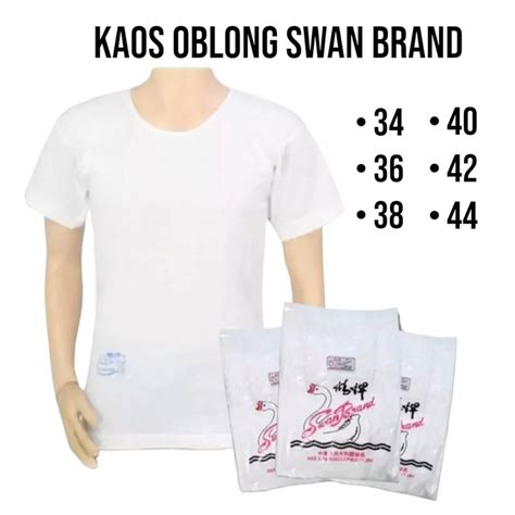 Jual Kaos Oblong Pria Putih Polos Swan Brand Bahan Tebal Shopee Indonesia