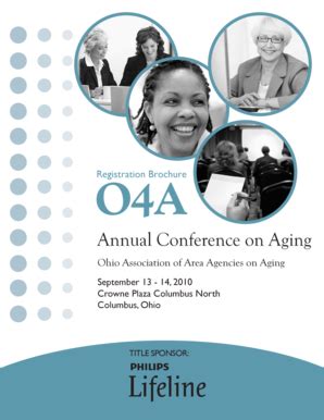 Fillable Online Annual Conference On Aging Ohio Association Of Area