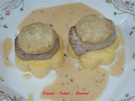 Médaillons De Filet Mignon Et Sa Fleur De Polenta Recette Ptitchef