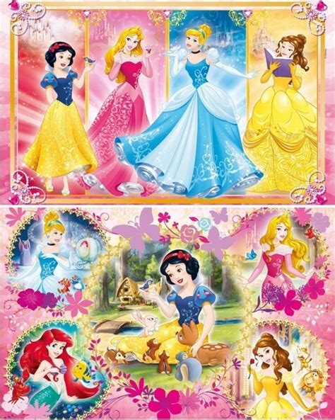 Disney Princess Puslespil Super Color Clementoni 2x60 Brikker