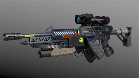 Matthew Lindebaum - Sci Fi Assault Rifle Concept