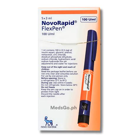 Novorapid Flexpen Insulin Aspart Ml Piece Price In The Philippines