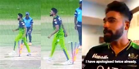 Watch: RCB's star bowler Mohammed Siraj abuses teammate Mahipal Lomror ...