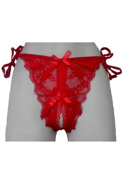 Jual Jakarta Lingerie Gstring JLG113 Open Crotch Sexy In Red Bikini