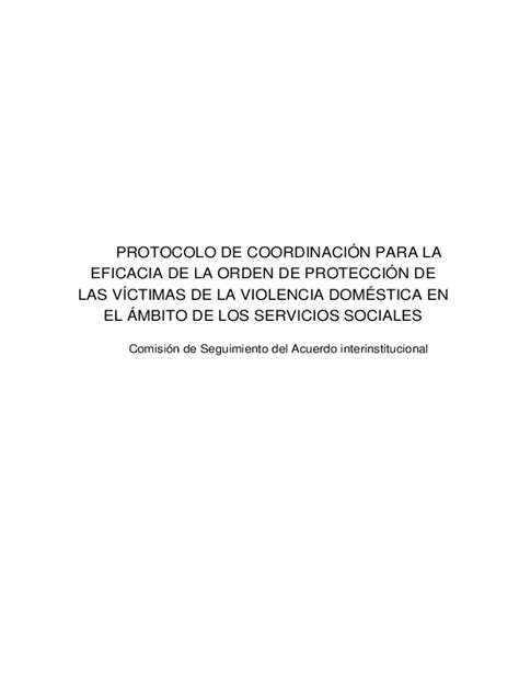 Completable En L Nea Protocolo De Coordinacin Para La Eficacia De La