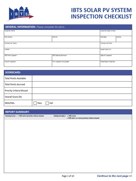 Ibts Solar Pv System Inspection Checklist 4 Pdf Electrical Wiring Photovoltaic System