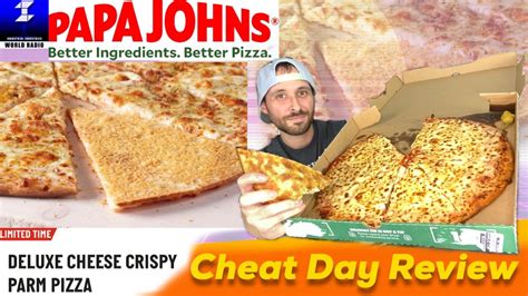 Papa Johns Crispy Parm Deluxe Cheese Pizza Review Is The Extra Cheese