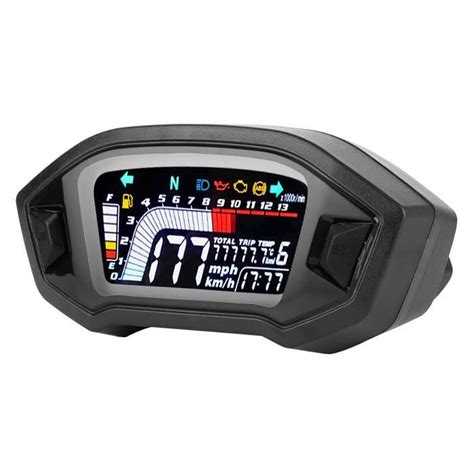 Compteur de vitesse de moto compteur kilométrique LCD numérique