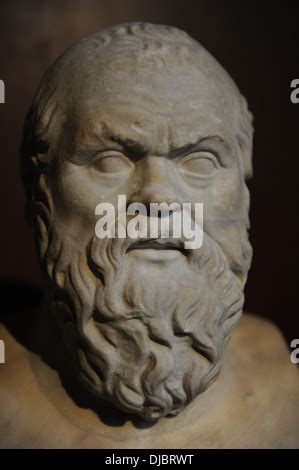 Marble Bust Of Greek Philosopher Socrates 469 BC 399 BC At Louvre