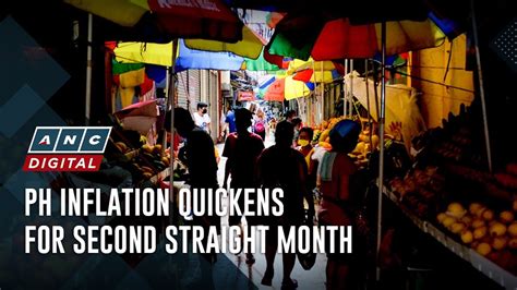 Ph Inflation Quickens For Second Straight Month Anc Youtube