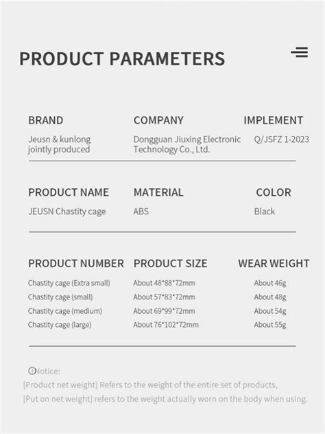 Jeusn Male Chastitycage Belt Lock Lightweight Breathable Penis Cock Cage Device Sex Toys For Men