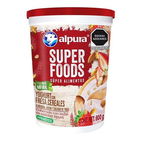 Yoghurt Alpura Super Foods Fresa Con Cereales G Walmart