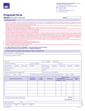 Fillable Online Fillable Online Proposal Form SmartTraveller Enhanced