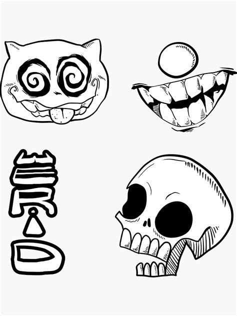 "weird stickers" Sticker for Sale by rstack13 | Redbubble