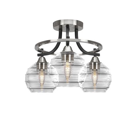 Breakwater Bay Gidja Glass Semi Flush Mount Wayfair