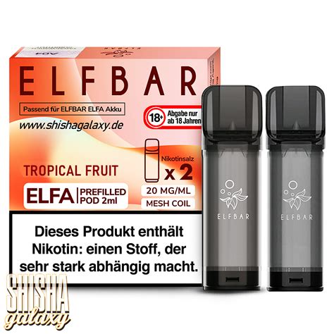 Elf Bar Elfa Tropical Fruit Liquid Pod Ml Nikotin Mg Er Pack