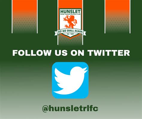 Hunslet Rlfc On Twitter Then Please Give Us A Follow