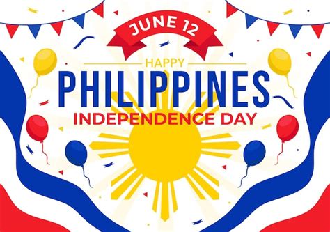 Premium Vector Philippines Independence Day Vector Illustration On 12