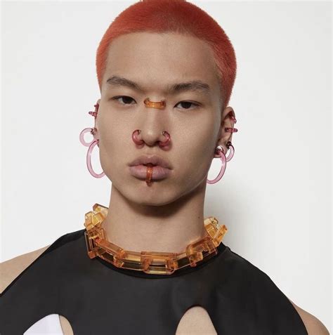 Face Piercings Tattoos And Piercings Queer Fashion Mens Fashion