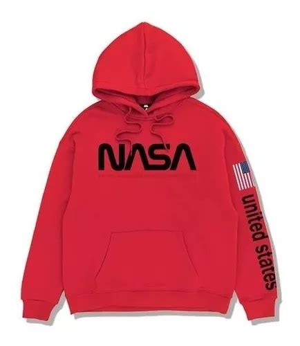 Blusa Moletom Nasa United States Aeronautics Usa Capuz Parcelamento