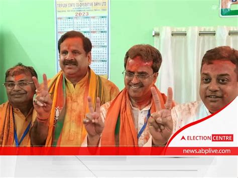 Tripura Election Result 2023 Saffron Sweep In Tripura As Bjp Crosses Majority Mark