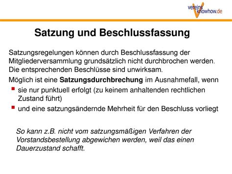 Vereinsatzungen Optimieren Ppt Herunterladen