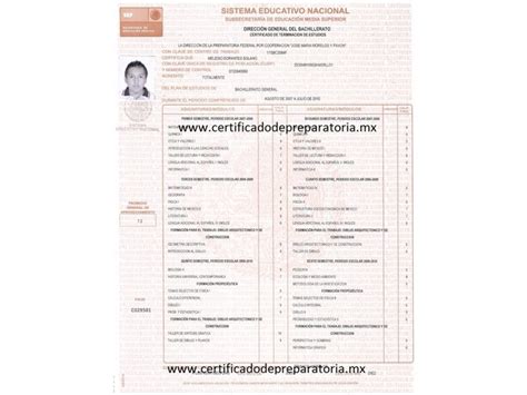 Copia De Certificado De Preparatoria Unam Fioricet