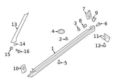 1999-2019 Nissan Rocker Molding Plug 01658-02111 | TascaParts.com