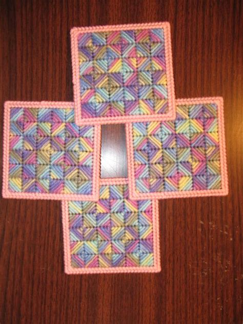 Plastic Canvas Coasters By Tsbykris On Etsy Plastic Canvas Coasters Plastic Canvas Stitches