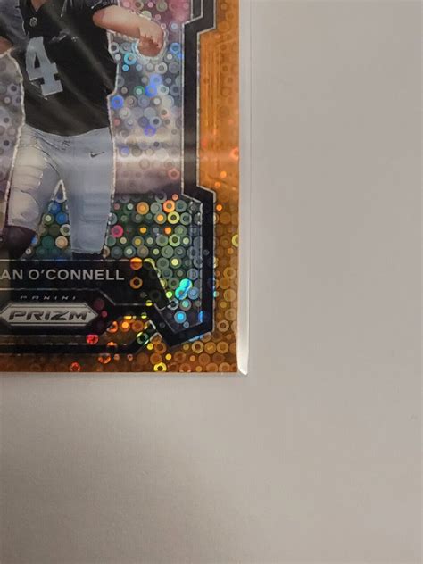 Aidan O Connell 2023 Panini Prizm Football Orange Disco Rookie RC 360