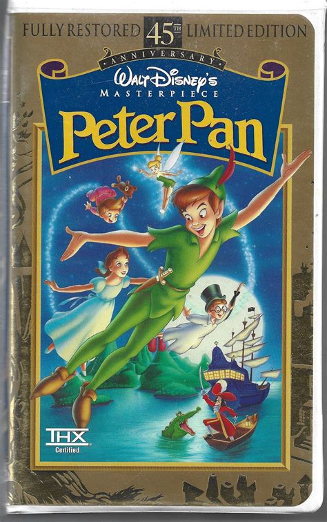 Walt Disney S Peter Pan Vhs 1998 45th Anniversary Etsy Artofit