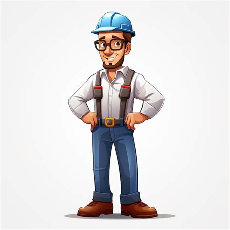 Premium Vector Engineer Cartoon Vector