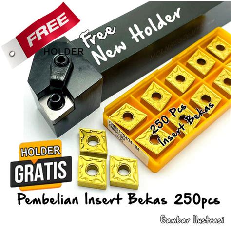 Promo Insert Cnmg Bekas Pahat Bubut Cnmg Mata Cnmg Seken