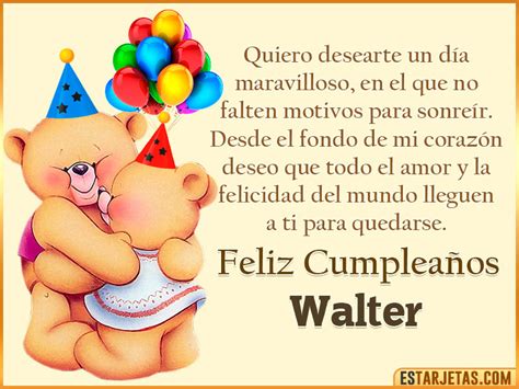 Feliz Cumpleaños Walter Imágenes  Tarjetas Y Mensajes