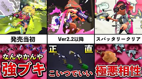 爆発力の塊であるスパッタリーの熱すぎる歴史を振り返ってみた！！【スプラトゥーン2】【解説】 Youtube