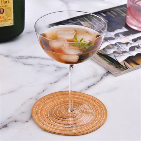 Unique Martini Mixing Coupe Glassware Crystal Glass Ultra Thin Long