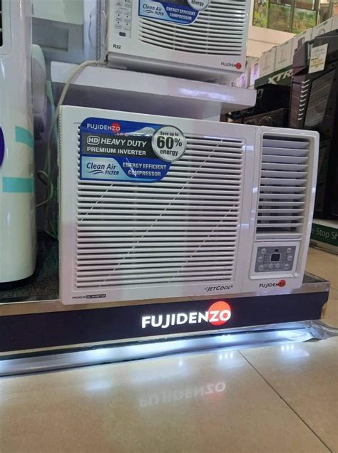 FUJIDENZO WINDOW TYPE REMOTE MANUAL PORTABLE NON INVERTER FULL DC