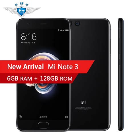 Original Xiaomi Mi Note3 Note 3 128GB 6GB Smartphone Snapdragon 660 ...